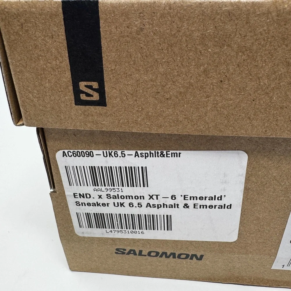 Salomon Green and Silver XT-6 x END Sneakers - Women’s 8/Men’s 6.5 - Picture 5 of 9